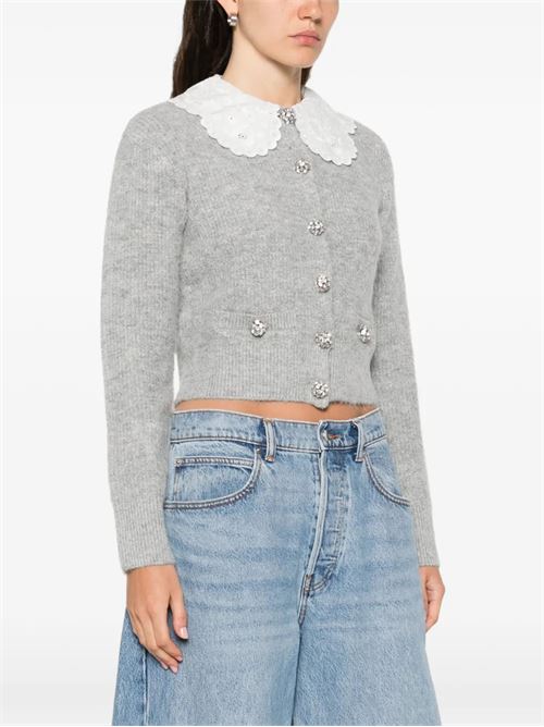 Buttoned cardigan SELF PORTRAIT | RS26123CGREY